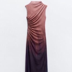 Beautiful Mesh dress w/stunning side ruching detail